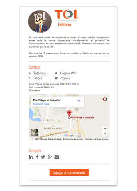 Tarjeta Ecológica TOI