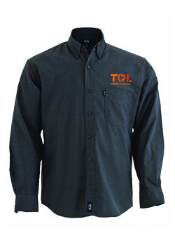 Camisa Oxford Plomo Hombre