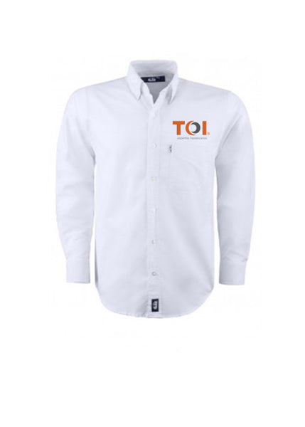 Camisa Oxford Blanco Hombre