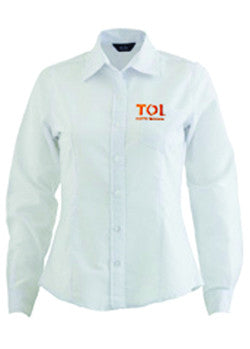 Camisa Oxford Blanco Mujer